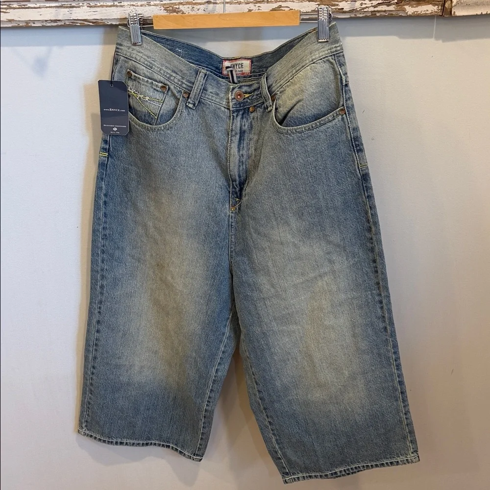 Enyce NWT‎ Blue Denim Baggy Shorts Size 34